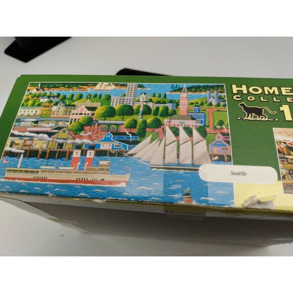 Hometown Collection "Seattle by Artist Heronim"  1000 Piece Puzzle COMPLETE - Picture 3 of 7